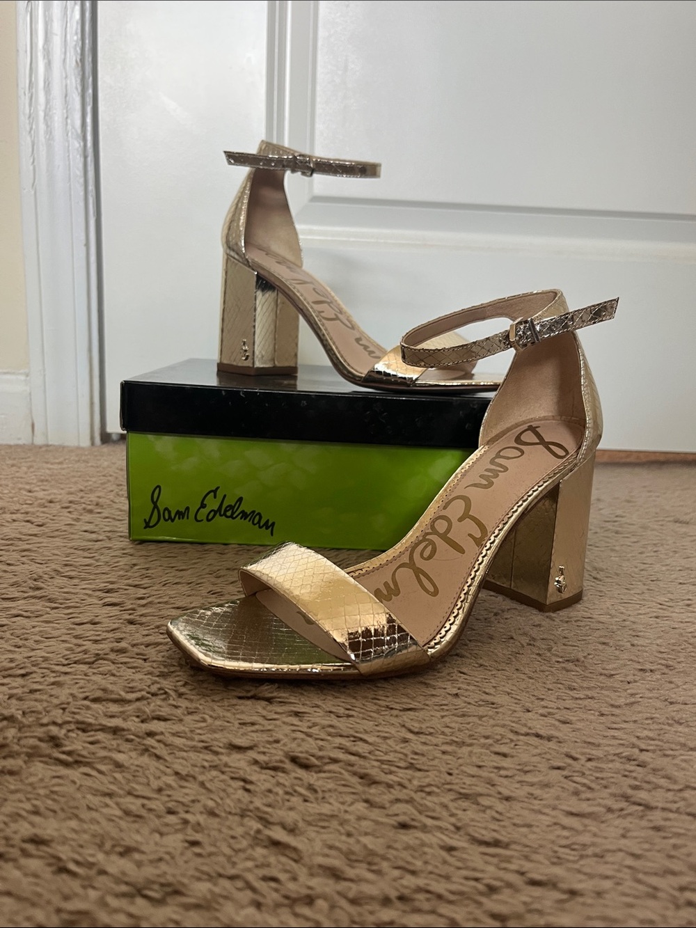 Sam Edelman Daniella Goldboaprnt Heels (Never Worn)